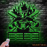 Baseball Custom Name Medal Hanger - Medal Display Sports Medals Kids Room Sports Decor Baseball Athletic Awards Vs2