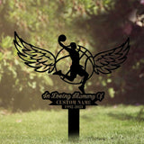 Basketball Memorial Plaque Stake - Sports Memorial For Garve - Grave Marker Human - Basketball Memorial Cross For Grave | GearViral