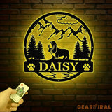 Basset Hound Metal Sign Custom Dog Name Sign Dog Memorial Gift Basset Hound Wall Decor Dog Lovers Wall Art Pet Lover