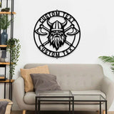 Battle Axe Viking Monogram - Premium Metal Sign - Monogram Metal Sign, Personalized Family Name Led Metal Sign, Address Wall Art