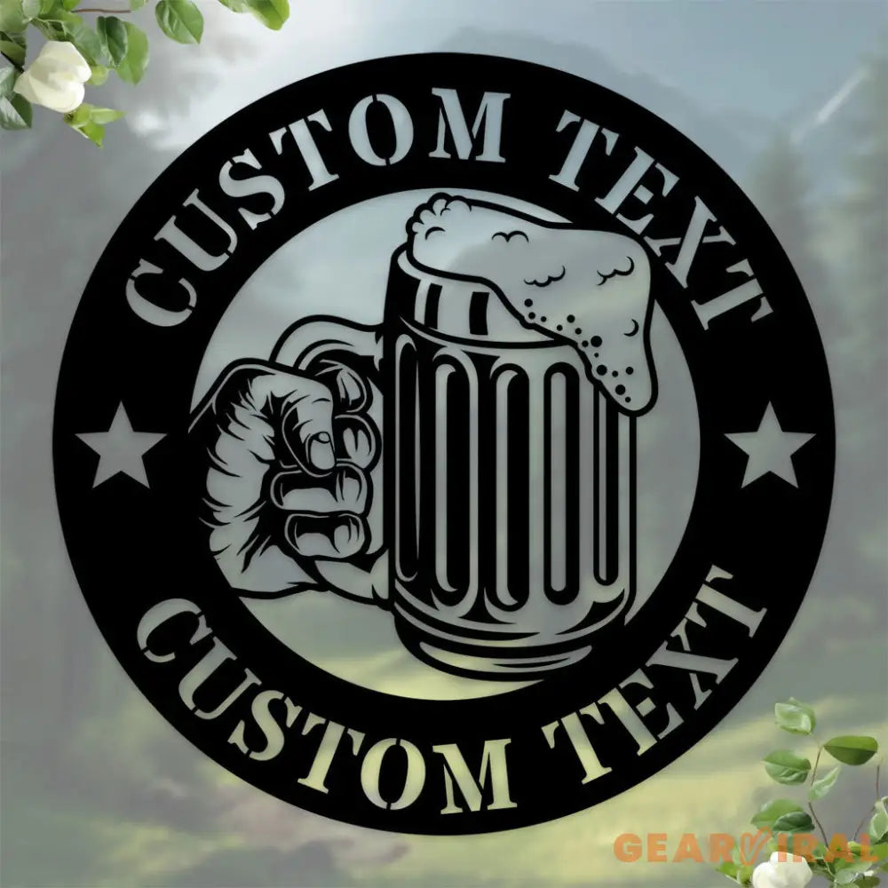 Bear Station Garden - Family Custom Name Metal Sign Decor Bear Metal Sign Personalized Metal Wall Decor Outdoor Metal