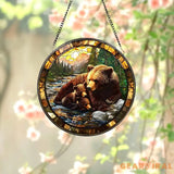 Bear Suncatcher Woodland Suncatcher Black Bear Window Decor Bear Ornament Wildlife Suncatcher Bear Glass Suncatcher