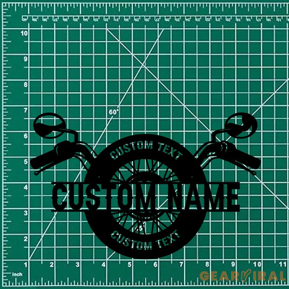 Biker Name Metal Sign Personalized Family Name Metal Sign Outdoor Door Decor Biker Sign Wall Art Housewarming Gift for