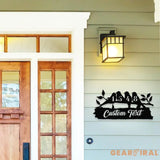 Bird Number Address Metal Sign Personalized Family Name Metal Sign Outdoor Door Decor Address Wall Art Perfect Gift for