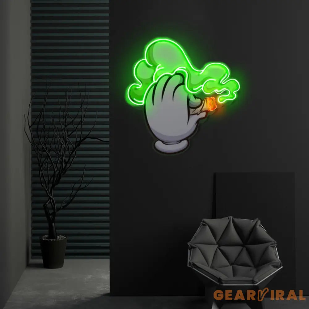 ’Blaze It’ Neon x Acrylic Artwork