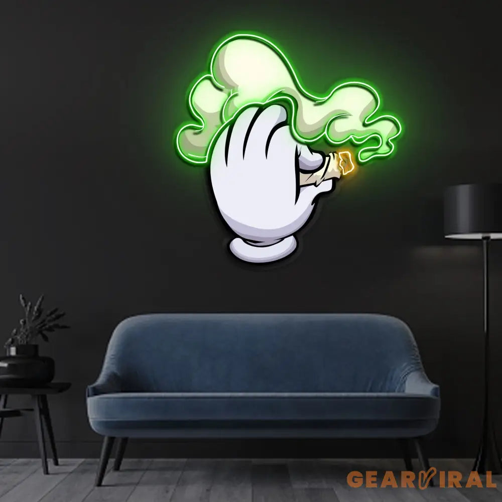 ’Blaze It’ Neon x Acrylic Artwork