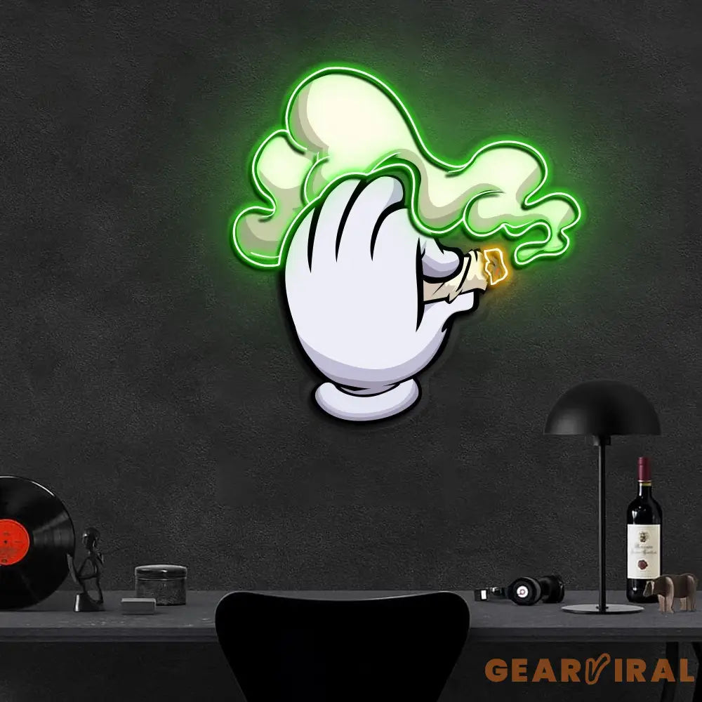 ’Blaze It’ Neon x Acrylic Artwork