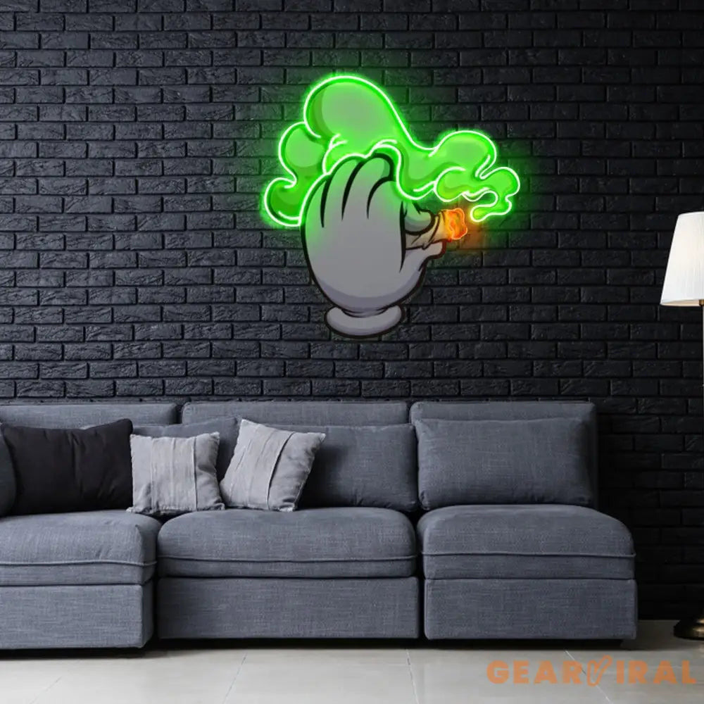 ’Blaze It’ Neon x Acrylic Artwork