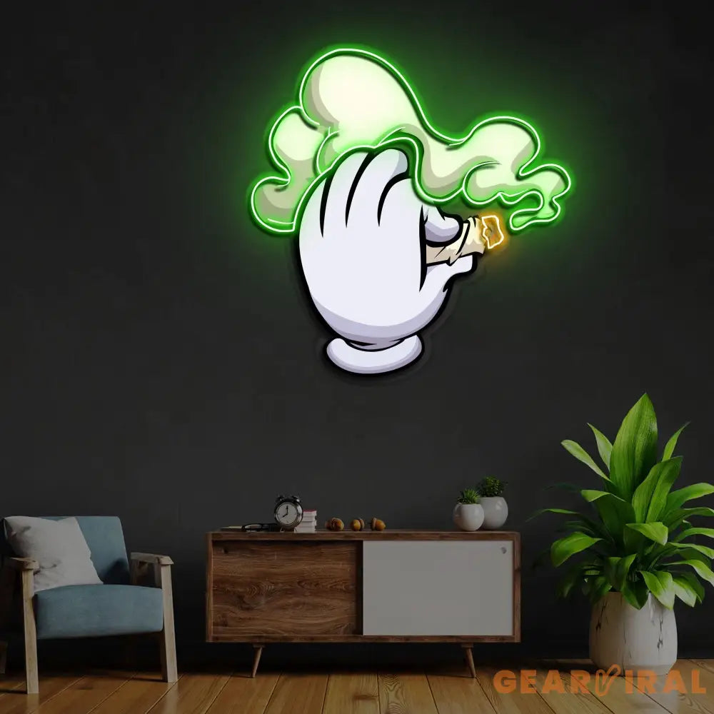 ’Blaze It’ Neon x Acrylic Artwork