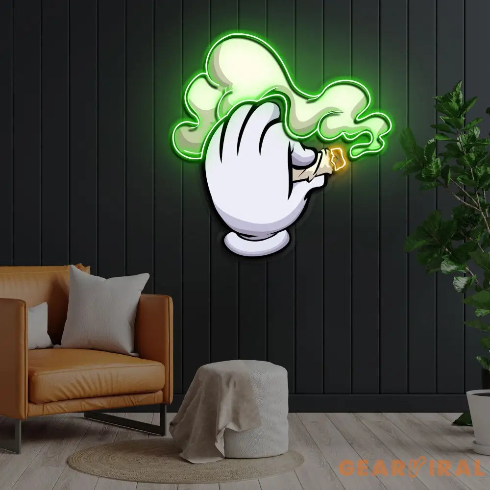 ’Blaze It’ Neon x Acrylic Artwork