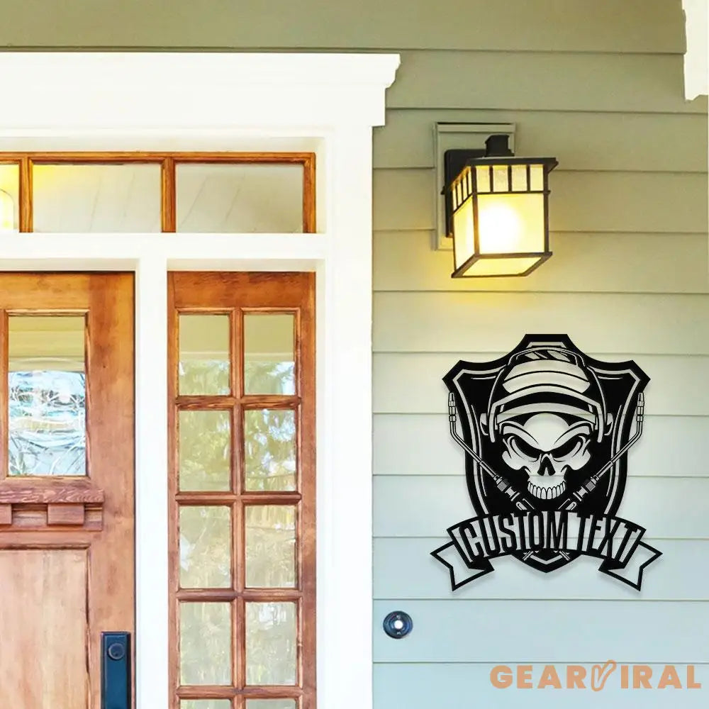 Boilermakers Metal Welder Sign Personalized Family Name Metal Sign Outdoor Door Decor Firefighter Wall Art Housewarming