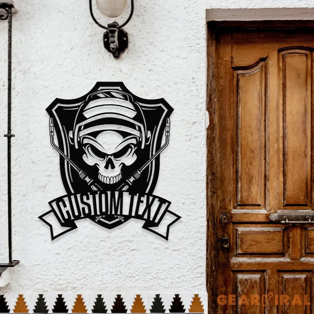 Boilermakers Metal Welder Sign Personalized Family Name Metal Sign Outdoor Door Decor Firefighter Wall Art Housewarming