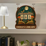 Books Read Tracker, Books Read This Year, Bookish Decor, Bookshelf Counter with Name, Custom Reader Gift, Birthday Gift for Book Lover