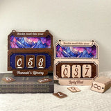 Books Read Tracker, Books Read This Year, Bookshelf Counter with Custom Name, Bookish Decor, Gift for Readers, Birthday Gift for Book Lover