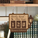 Books Read Tracker, Books Read This Year, Bookshelf Counter with Name, Bookish Decor, Bookish Gift, Gift for Readers, Book Lover Custom Gift