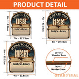 Books To Read Wooden Tracker – Fantasy Dragon and Castle Library Sign with List Section, Personalized Book Counter Gift, Bookish Gift