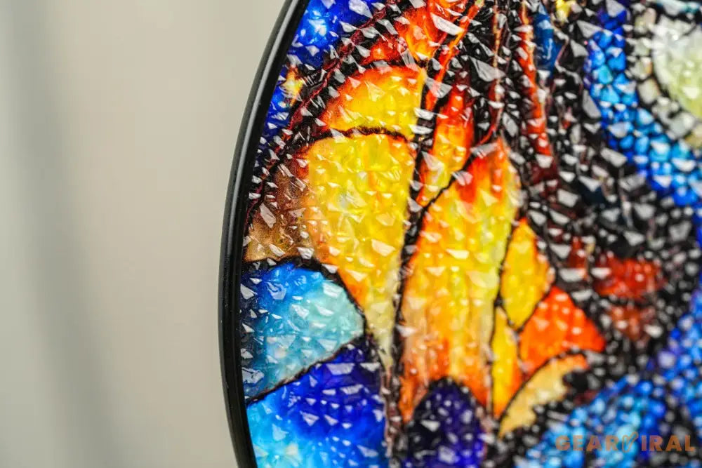 Brave the Dark Glass Suncatcher Fourth Wing Fantasy Ornament,Xaden Riorson Dragon Decor,Bookish Gift for Her Fan Art