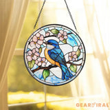 Brave the Dark Glass Suncatcher Fourth Wing Fantasy Ornament,Xaden Riorson Dragon Decor,Bookish Gift for Her Fan Art