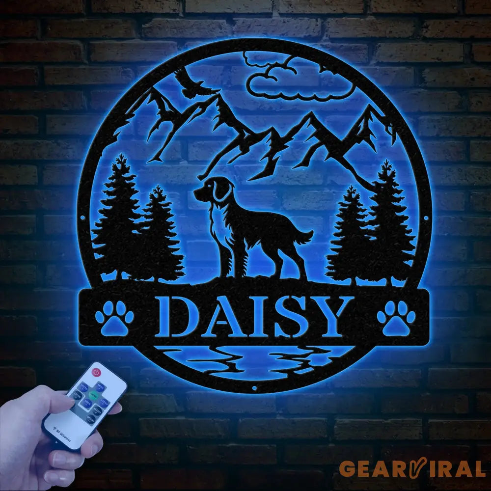 Brittany Spaniel Metal Sign Custom Dog Name Sign Hunting Dog Custom Sign Brittany Spaniel Wall Decor Dog Lovers Wall