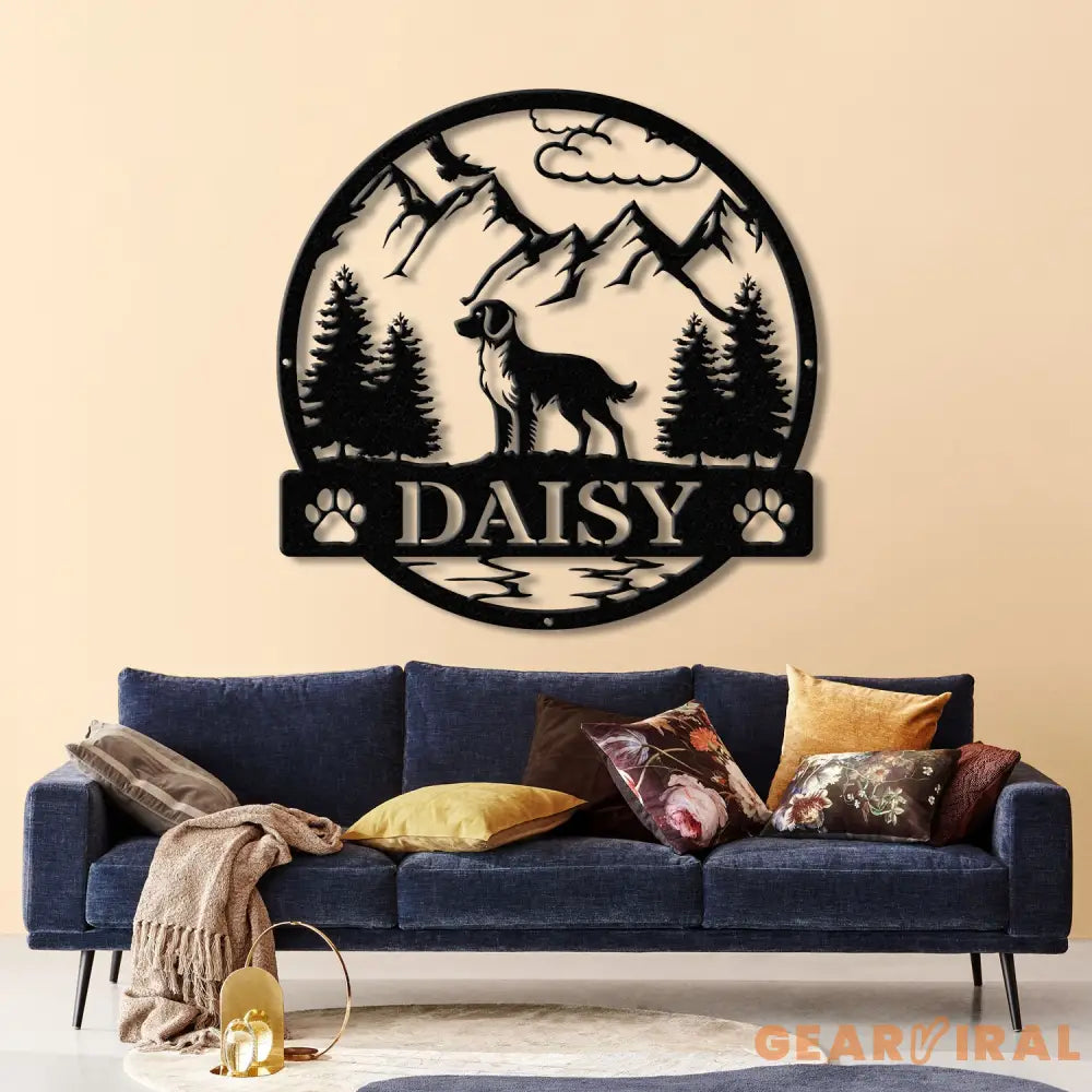 Brittany Spaniel Metal Sign Custom Dog Name Sign Hunting Dog Custom Sign Brittany Spaniel Wall Decor Dog Lovers Wall