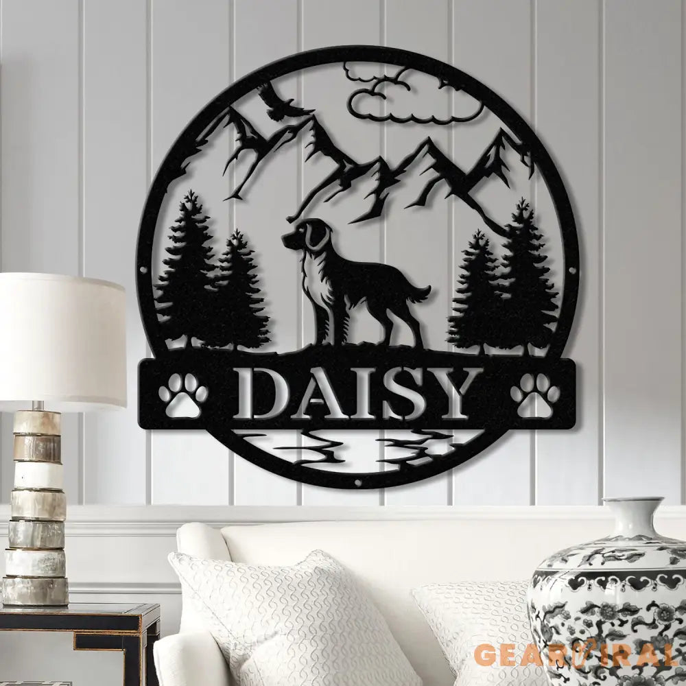 Brittany Spaniel Metal Sign Custom Dog Name Sign Hunting Dog Custom Sign Brittany Spaniel Wall Decor Dog Lovers Wall