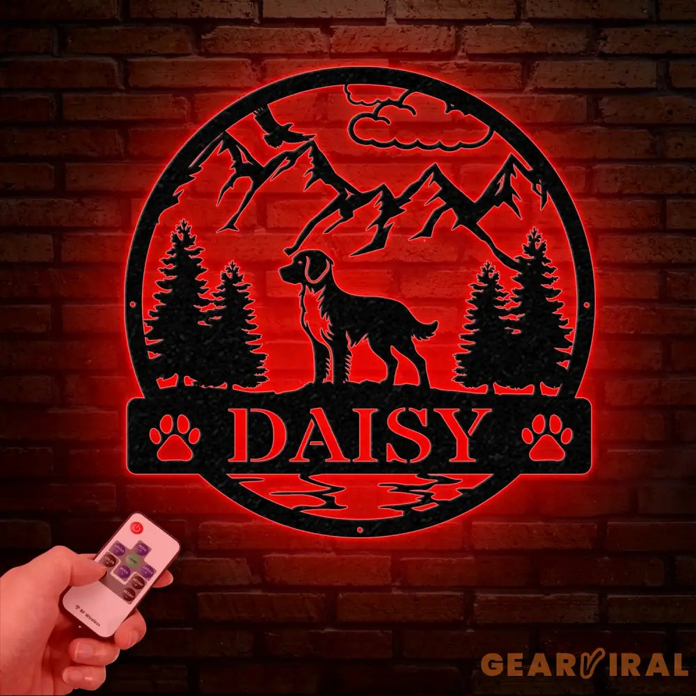 Brittany Spaniel Metal Sign Custom Dog Name Sign Hunting Dog Custom Sign Brittany Spaniel Wall Decor Dog Lovers Wall