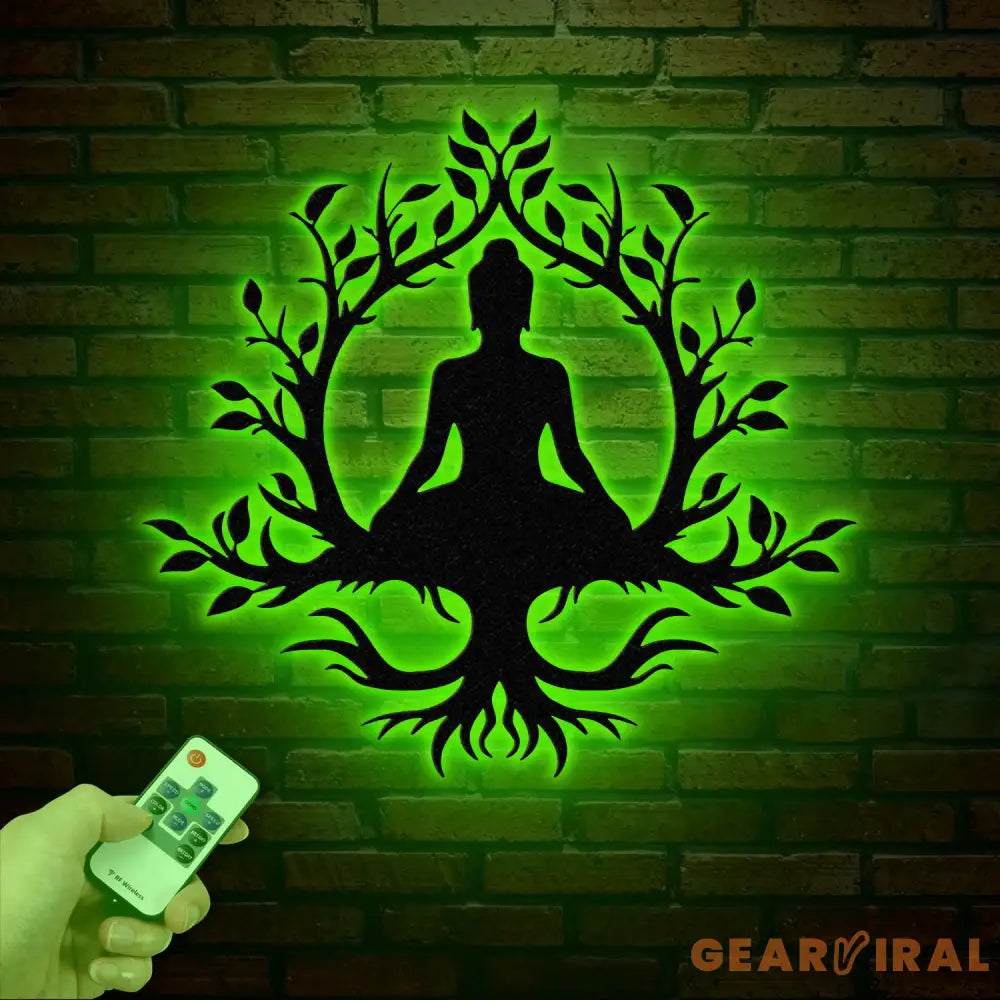 Buddha Metal Wall Art Buddha Tree of Life Zen Wall Art Buddha Wall Decor Buddha Om Metal Sign Meditation Decor Gift