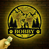 Bull Dog Metal Sign Custom Dog Name Sign Dog Memorial Gift Bull Dog Wall Decor Dog Lovers Wall Art Pet Lover Gift Dog