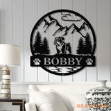 Bull Dog Metal Sign Custom Dog Name Sign Dog Memorial Gift Bull Dog Wall Decor Dog Lovers Wall Art Pet Lover Gift Dog