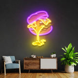 Burger Led Neon Sign - Acrylic Artwork