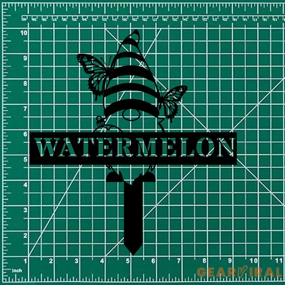 Butterflies Garden Gnomes Custom Name Gartenschilder Garden Metal Stake Personalized Name Yard Sign Outdoor Door Garden