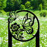 Butterfly Garden Stake Sign - Mother's Day Gift - Outdoor Gift Idea For Mom - Metal Powder Coated Butterfly Yard Sign | GearViral