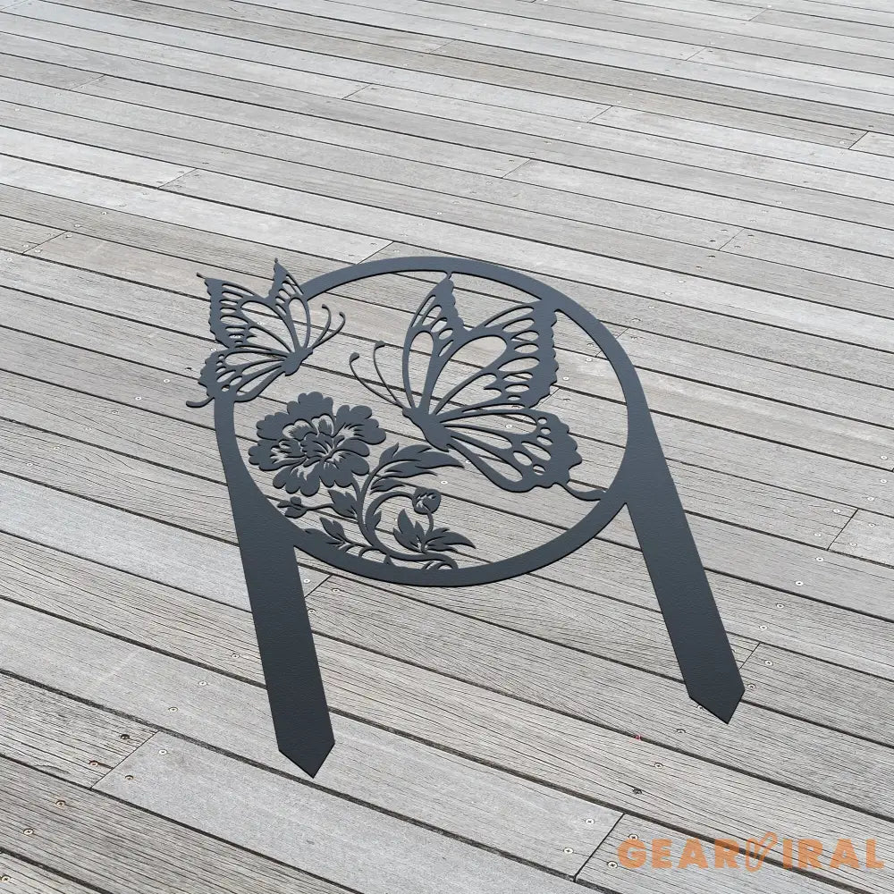 Butterfly Garden Stake Sign - Mother’s Day Gift - Outdoor Gift Idea For Mom - Metal Powder Coated Butterfly Yard Sign