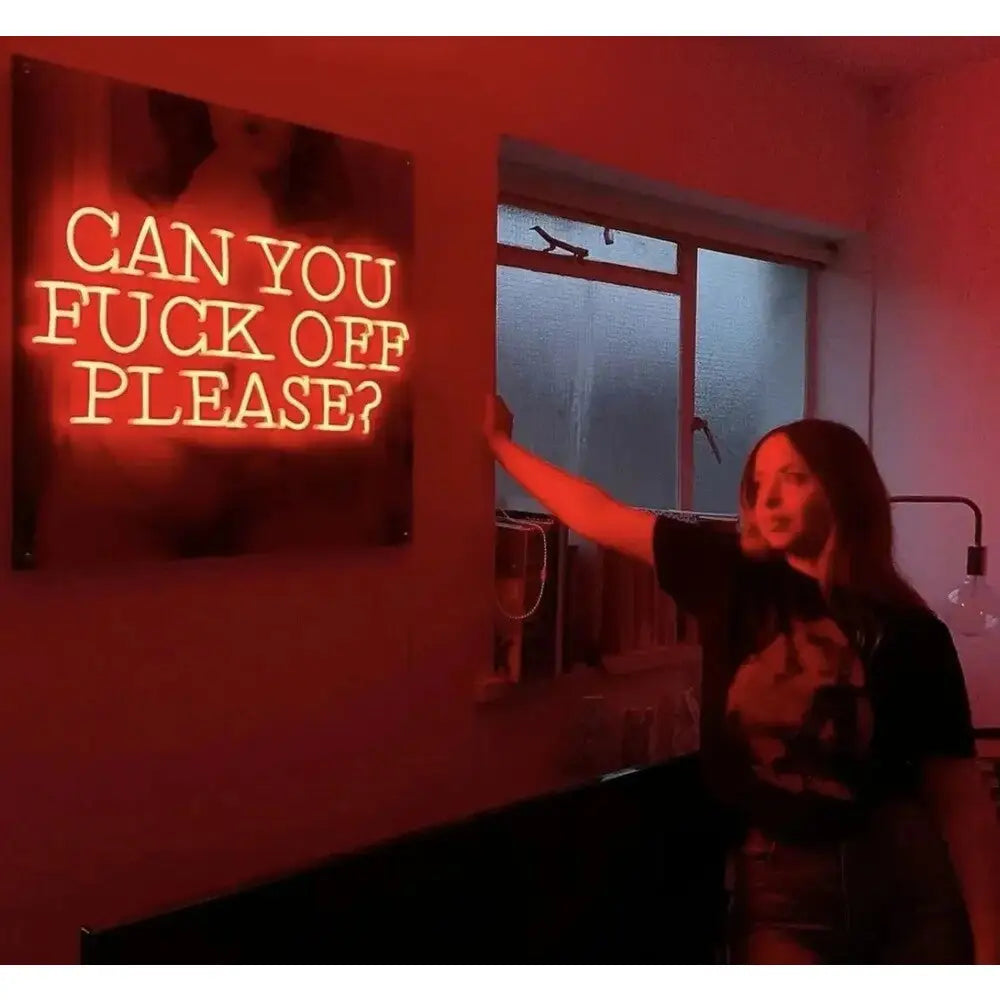 Can You F*ck Off Please Neon Sign
