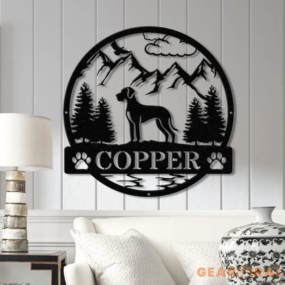 Cane Corso Metal Sign with Led Lights Custom Dog Name Sign Dog Memorial Gift Cane Corso Wall Decor Dog Lovers Wall Art