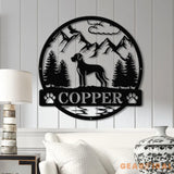 Cane Corso Metal Sign with Led Lights Custom Dog Name Sign Dog Memorial Gift Cane Corso Wall Decor Dog Lovers Wall Art