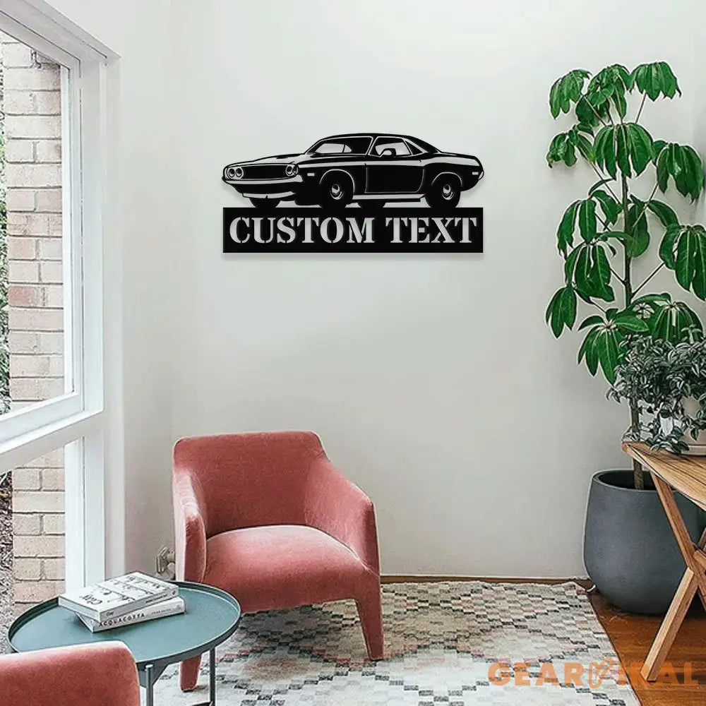Car Family Name Sign - Custom Muscle Car Metal LED Sign - Family Name Sign Wall Decor - Perfect Housewarming Gift for