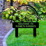 Cardinal Garden Sign Personalized Cardinal Garden Stake Metal Garden Sign Gardener Name Sign Gardener Gift Cardinal