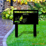 Cardinal Remembering Plaque with Stake Personalized Metal Garden Marker Memorial Metal Sign Sympathy Gift Grave Marker