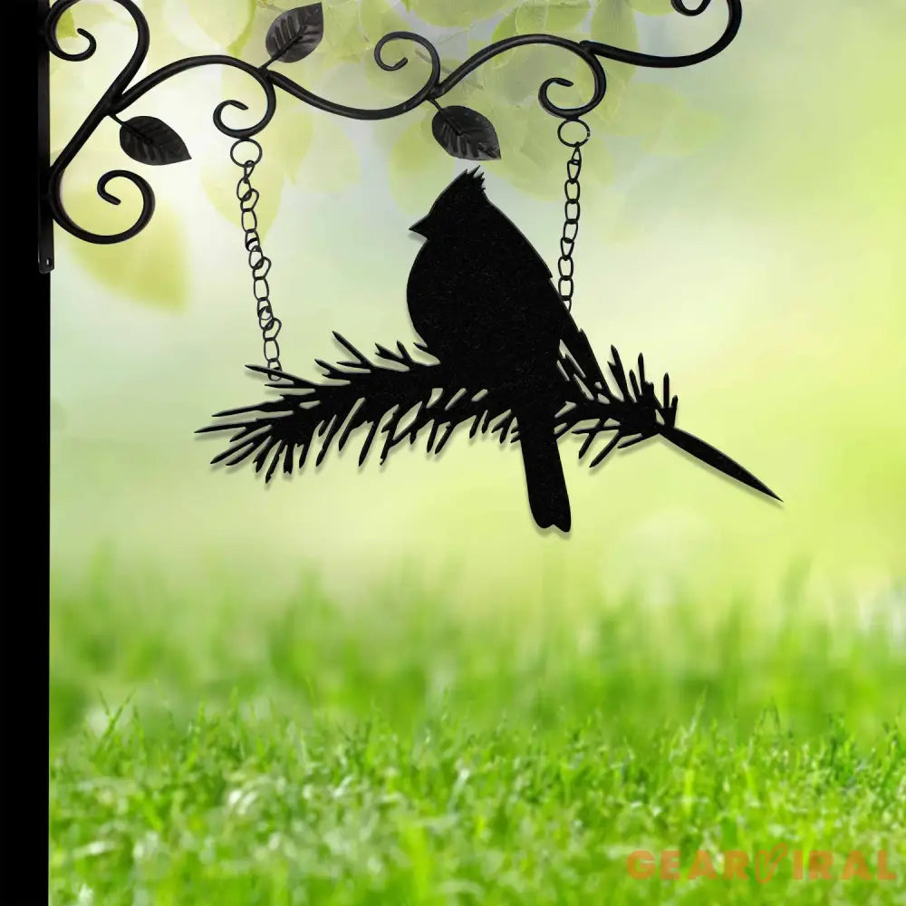 Cardinals Metal Bird Yard Garden Art Metal Yard Art Tree sign Memorial Sign Bird Lover Gifts Patio Decor Christmas Gifts