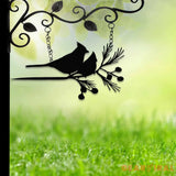 Cardinals Metal Bird Yard Garden Art Metal Yard Art Tree sign Memorial Sign Bird Lover Gifts Patio Decor Christmas Gifts