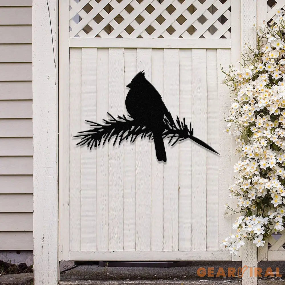 Cardinals Metal Bird Yard Garden Art Metal Yard Art Tree sign Memorial Sign Bird Lover Gifts Patio Decor Christmas Gifts