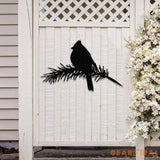 Cardinals Metal Bird Yard Garden Art Metal Yard Art Tree sign Memorial Sign Bird Lover Gifts Patio Decor Christmas Gifts