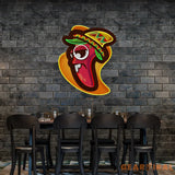 Cartoon Mexican Chili Peppers Artwork Led Neon Sign Light
