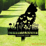 Cat Garden Pet Loss Metal Yard Sign Memorial Cat Metal Stake Personalized Cat Garden Sign Pet Loss Gift Garden Decor