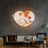 Cat&Dog Friendship LED Neon Sign Light Pop Art