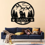 Cavapoo Metal Sign with Led Lights Custom Dog Name Sign Dog Memorial Gift Cavapoo Wall Decor Dog Lovers Wall Art Pet