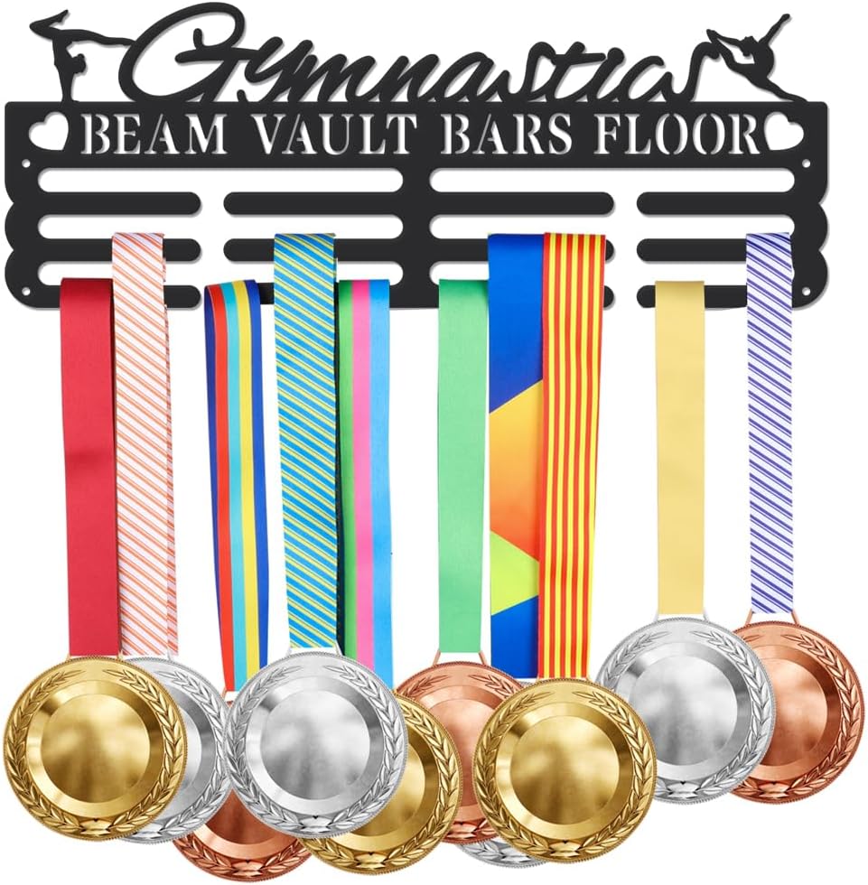 Cheer Cheerleading Medal Holder Pentagram Medals Display Rack Sturdy Steel Metal Holder Wall Mount No Hooks Over 60 Medals | GearViral