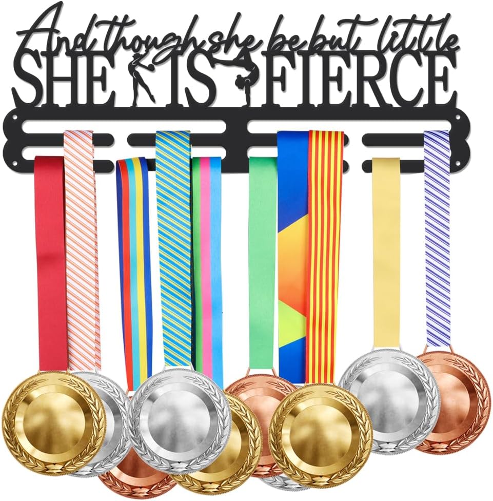 Cheer Cheerleading Medal Holder Pentagram Medals Display Rack Sturdy Steel Metal Holder Wall Mount No Hooks Over 60 Medals | GearViral