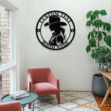 Chic Cowgirl Name Metal Sign with LED Lights Personalized Family Name Metal Sign Family Wall Decor Personalized Wall